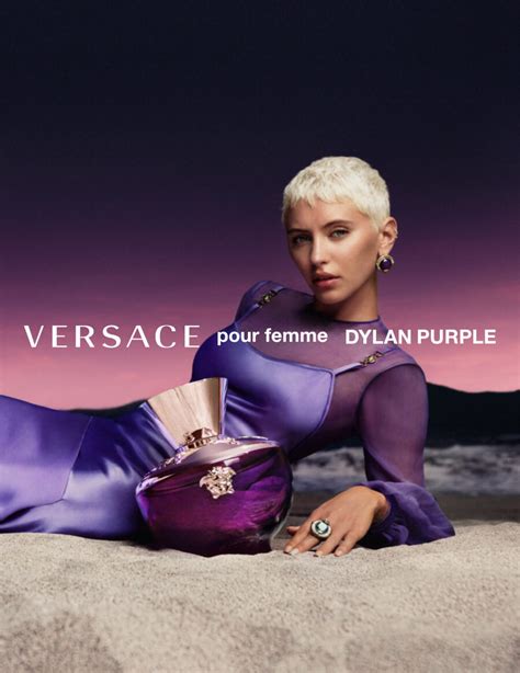 dylan purple Versace model